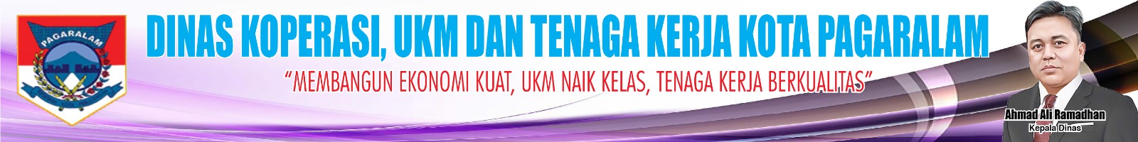 Banner Dinas Koperasi, UKM dan Tenaga Kerja Kota P