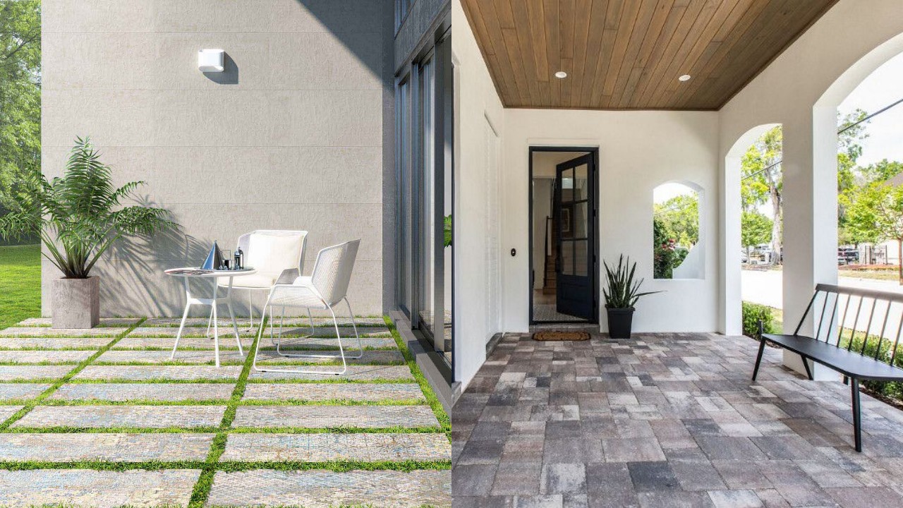 8 Ide Teras Depan Rumah Sempit dengan Lantai Batu Alam Imitasi yang Bikin Tampil Estetik!