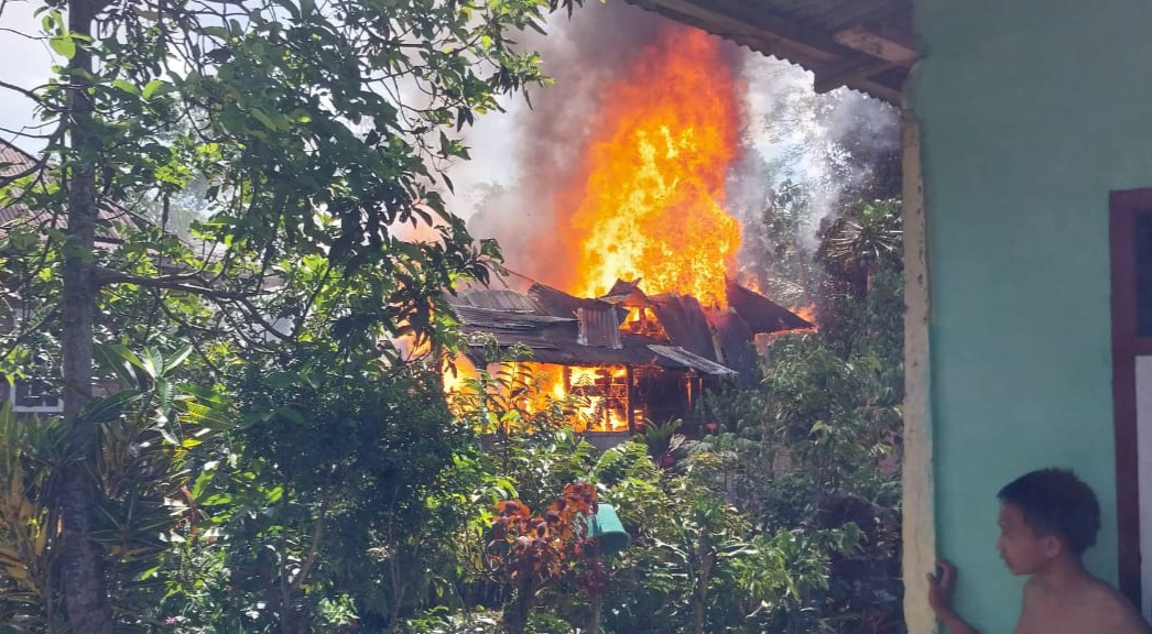 Rumah Seorang Buruh di Pagar Alam Ludes Dijilat Si Jago Merah