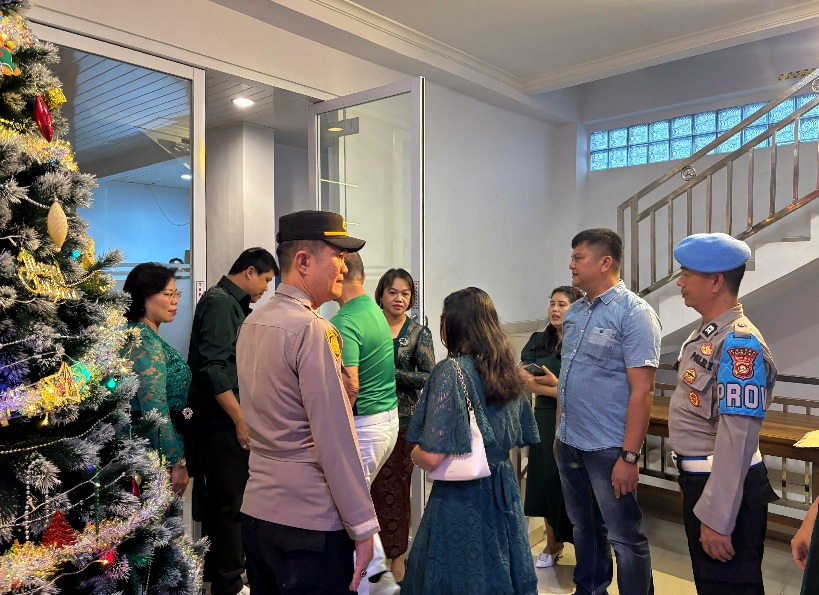 Polsek Pagar Alam Selatan PAM Gereja, Berikan Kenyamanan Ibadah Umat Kristiani di Gereja Methodist