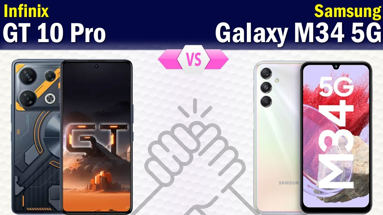 Perbandingan Spesifikasi HP Infinix GT 10 Pro dan Samsung Galaxy M34 5G
