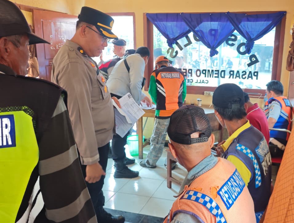Terjaring Ops Sikat Musi, 5 Jukir Liar Digelandang ke Pos Polisi
