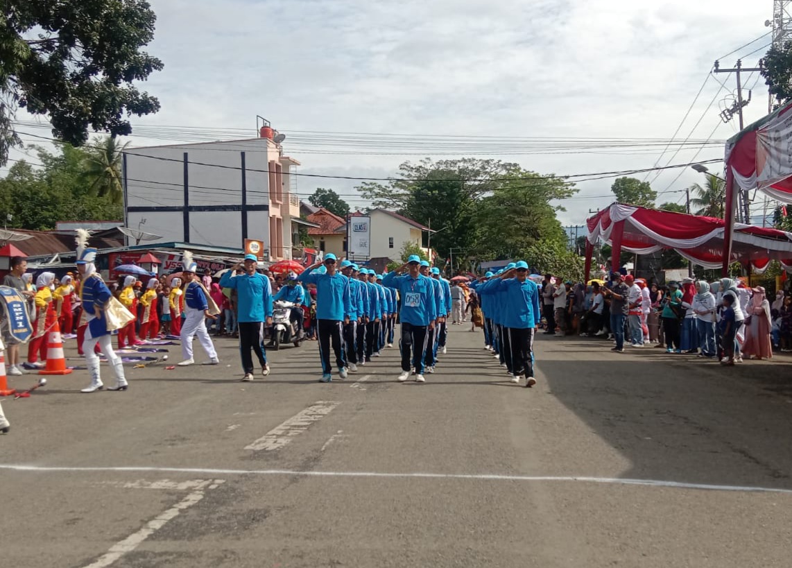 Kecamatan Pagaralam Utara Ikuti Lomba Gerak Jalan