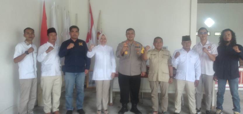 Kapolres Kunjungi Sekretariat DPC Gerindra, Jalin Sinergi Wujudkan Pemilu 2024 Aman dan Damai di Pagar Alam