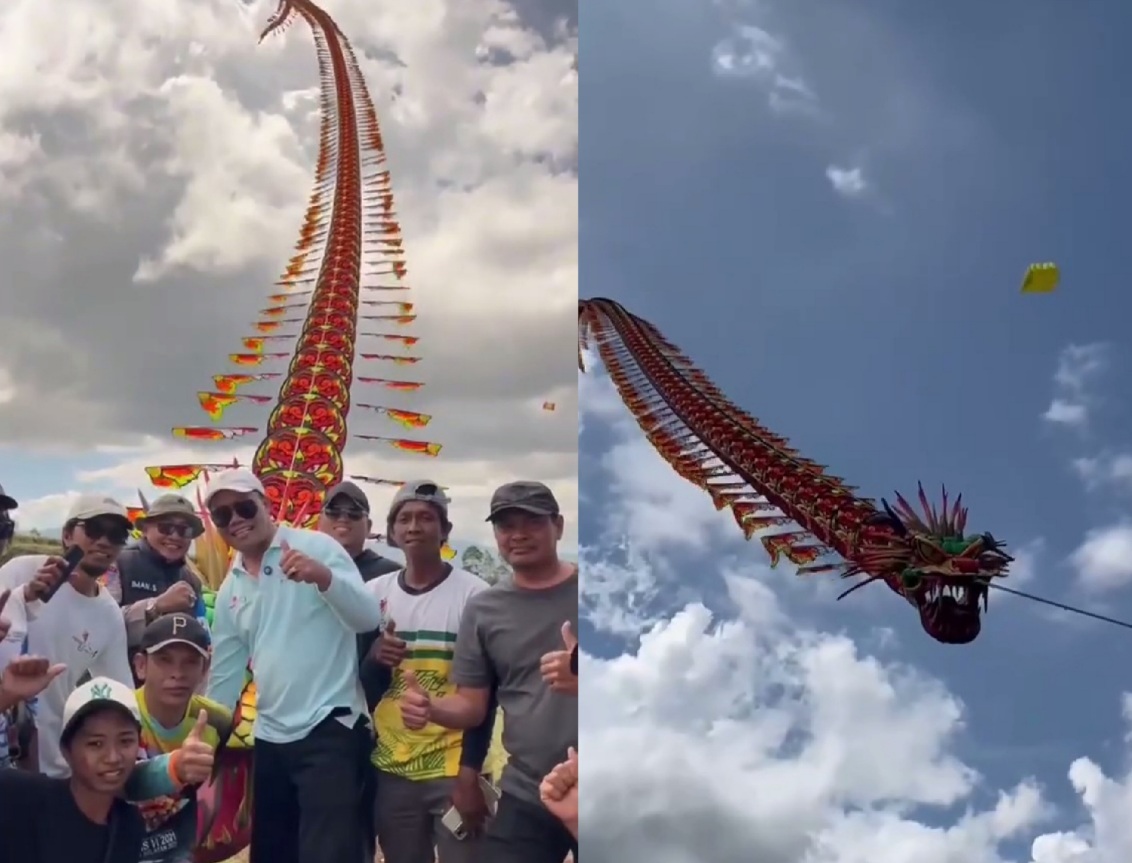 Festival Layang-layang Dempo 2025, Ada Naga Melayang di Langit Pagar Alam