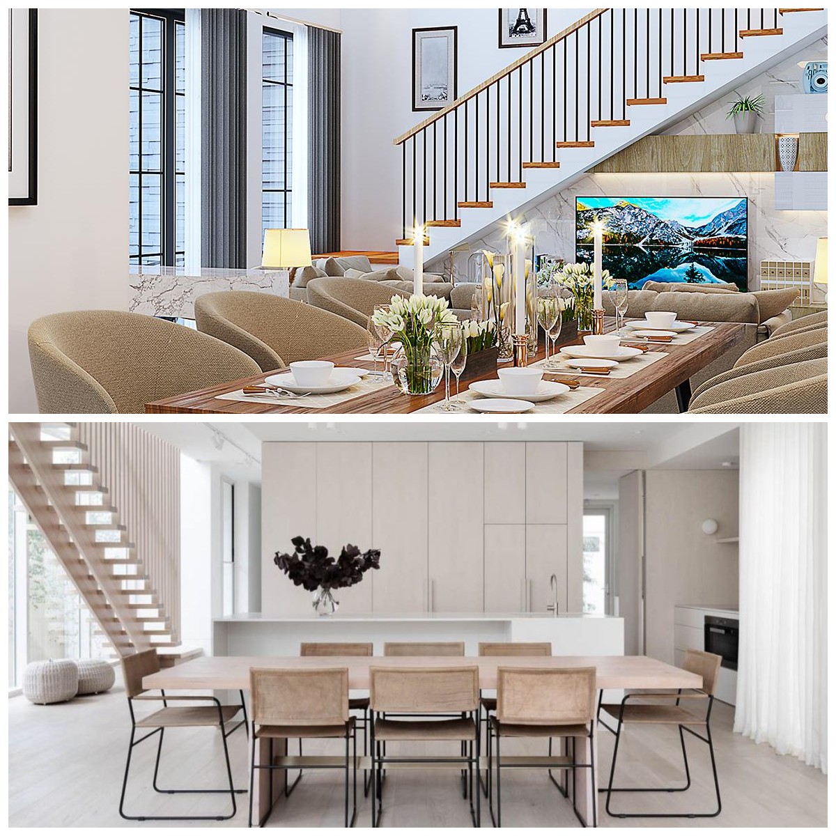 Ruang Makan Lebih Hangat dan Rapi: 12 Desain Minimalis Estetis untuk Rumah Modern