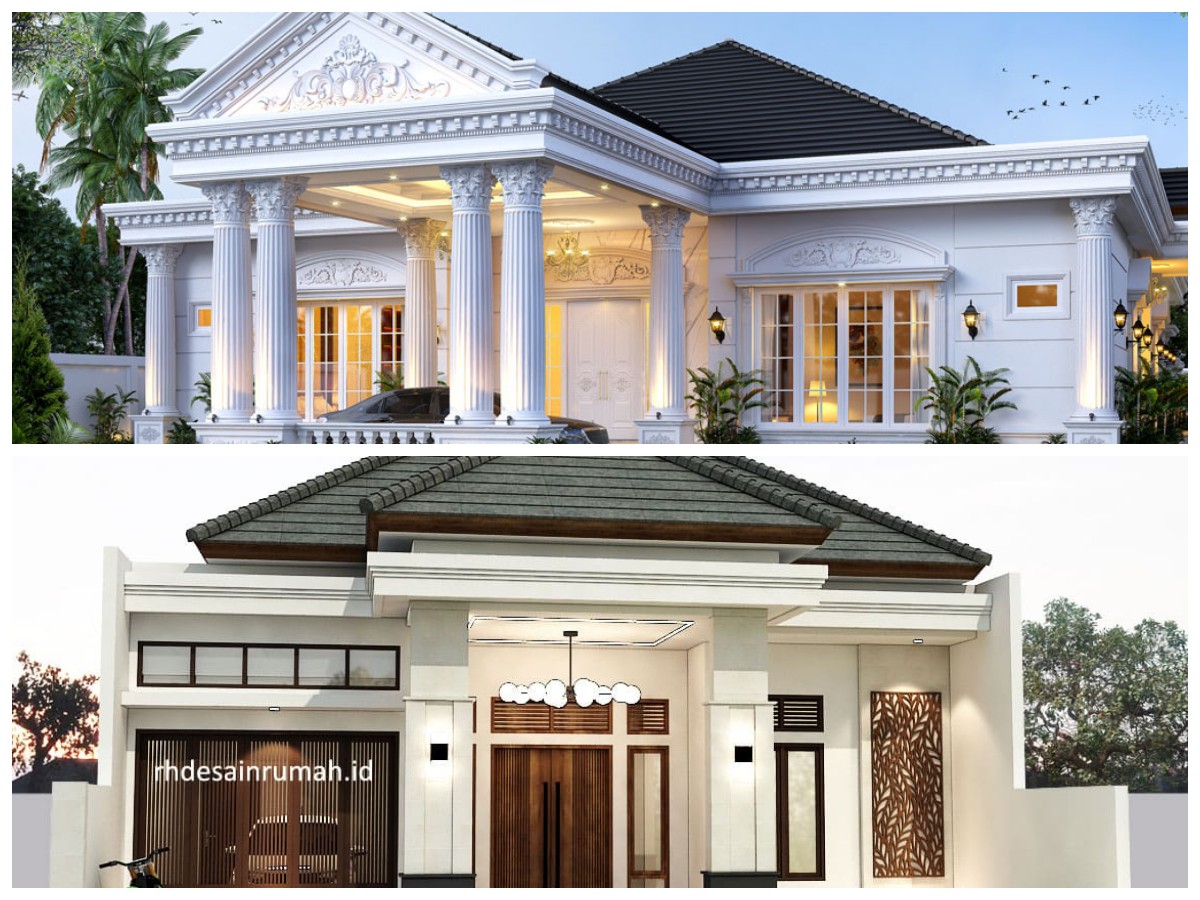 Bikin Fasad Makin Mewah: Ide Pilar Depan Rumah Klasik Modern yang Minimalis