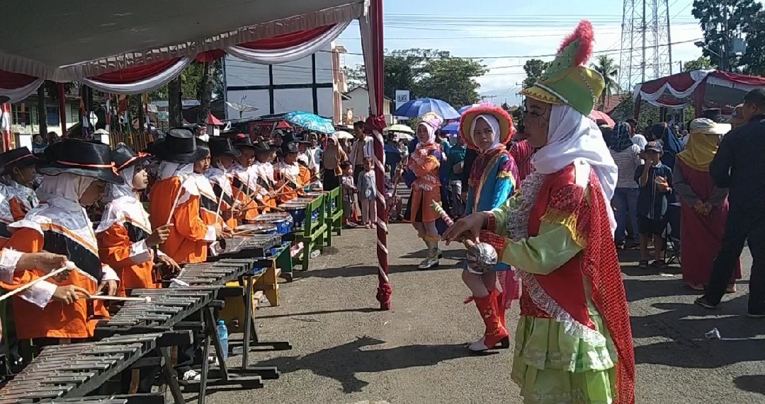 Marching Band SDN 1 Pagaralam Ramaikan Lomba Baris Berbaris