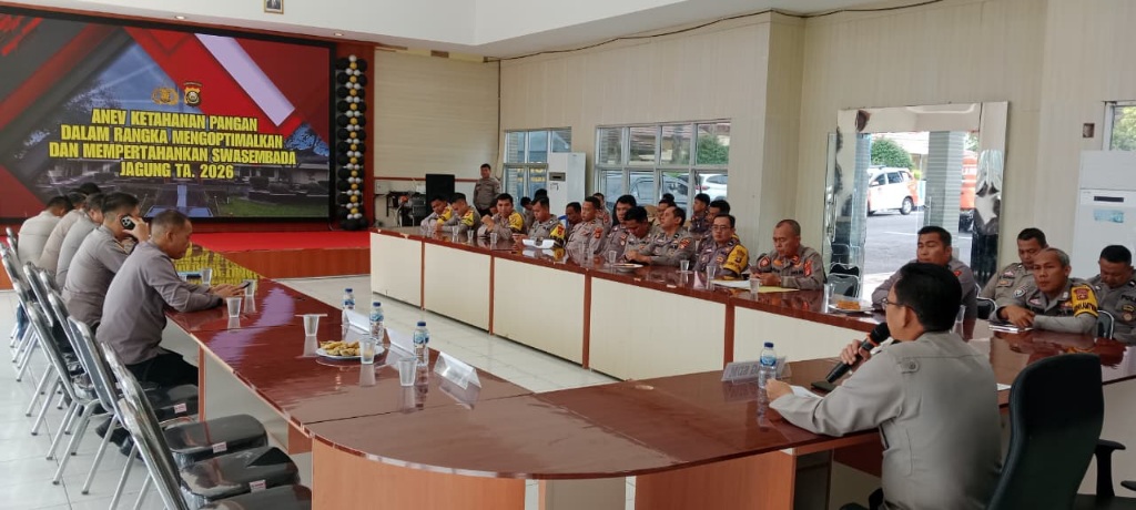 Polres Pagar Alam Anev Program Ketahanan Pangan, 134 Hektare Lahan Jagung Siap Panen