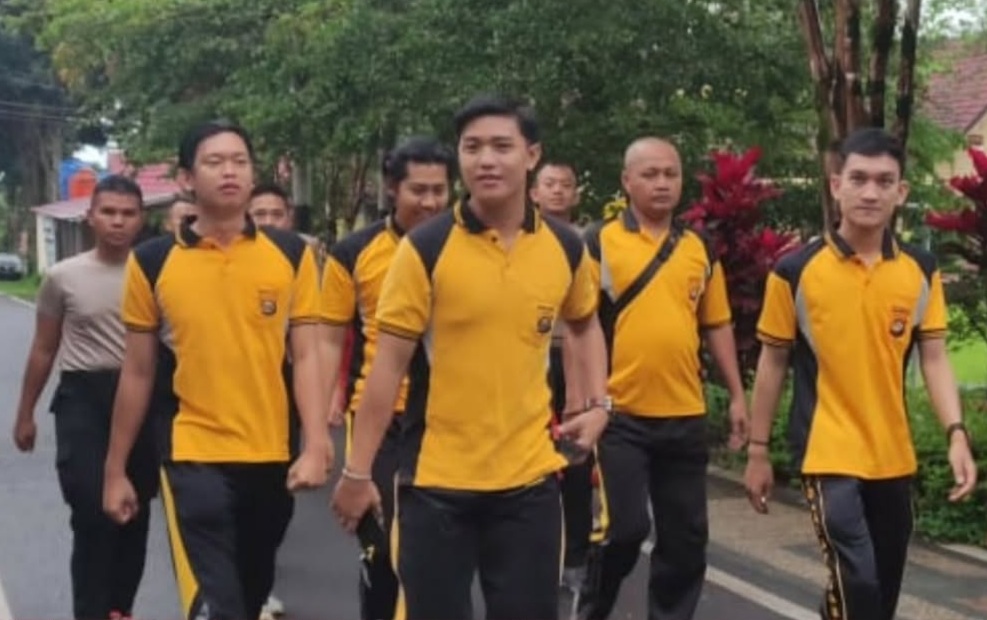 Polres Pagar Alam Gelar Olah Raga Bersama, Jaga Kebugaran Jajaran