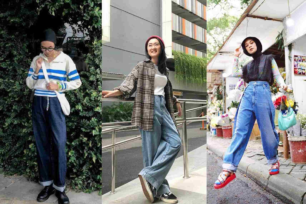 Tren Celana Denim Oversized! Begini Cara Mix & Match Biar Tetap Stylish