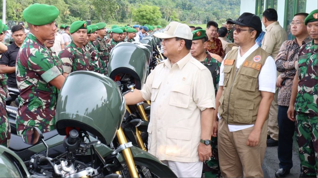 Menteri Pertahanan Prabowo Kunjungi Komando Teritorial di Lombok
