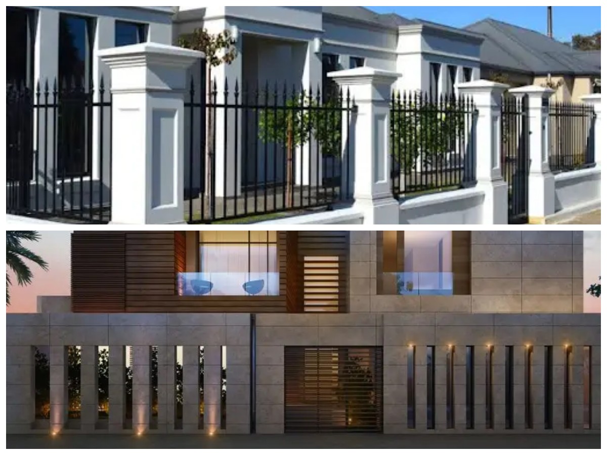 Model Pagar Beton Minimalis Modern yang Tinggi dan Fungsional untuk Hunian Aman