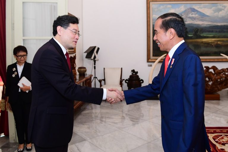 Presiden Jokowi Terima Kunjungan Kehormatan Menlu RRT