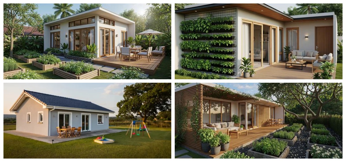 Hunian Kecil Rasa Vila: 10 Ide Rumah Mungil dengan Kebun dan Teras Samping