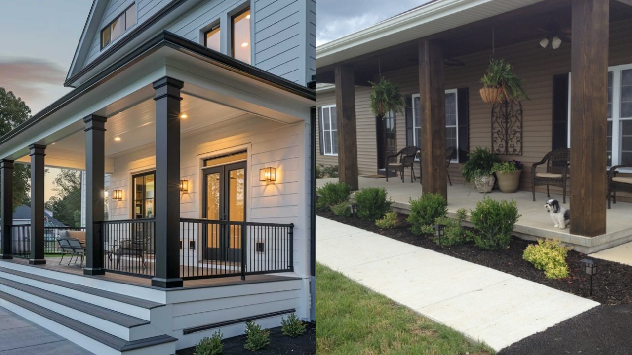 Model Tiang Teras Rumah Minimalis dari Kayu, Simpel tapi Bikin Fasad Makin Hangat!