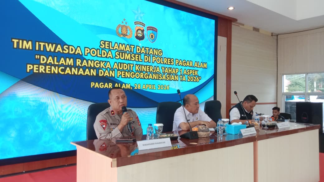 Tim Itwasda Polda Sumsel Nilai Layanan Polres Pagar Alam Layak dan Berkualitas
