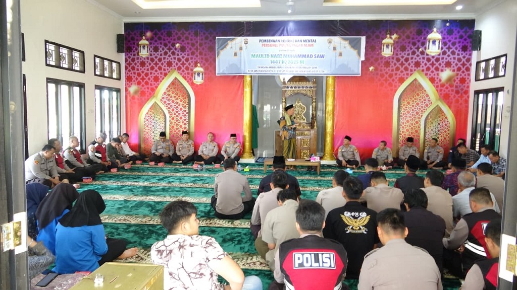 Polres Pagar Alam Gelar Peringatan Maulid Nabi, Teguhkan Teladan Rasulullah