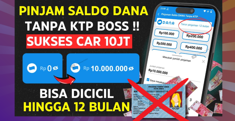 Mau Cash Out Rp1.000.000 Gratis? Begini Cara Pinjam Saldo DANA Tanpa e-KTP dan Upgrade Premium!