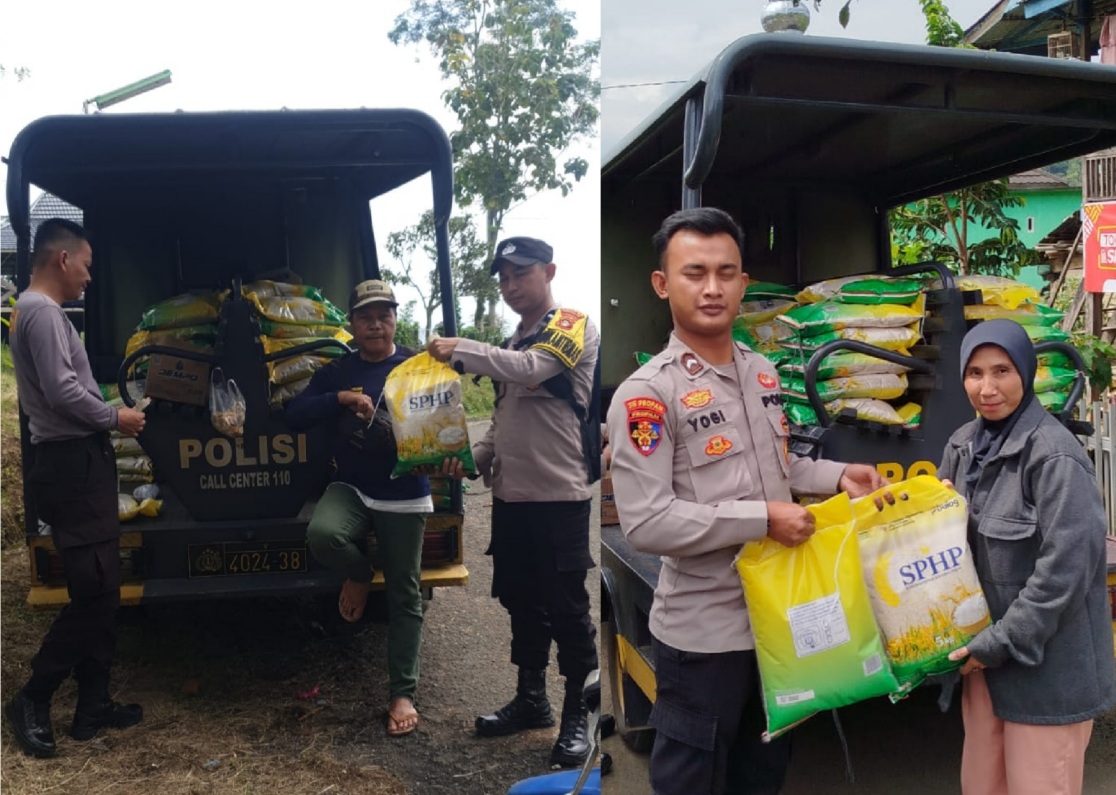 Polres Pagar Alam Salurkan Beras GPM kepada 2.367 KK 