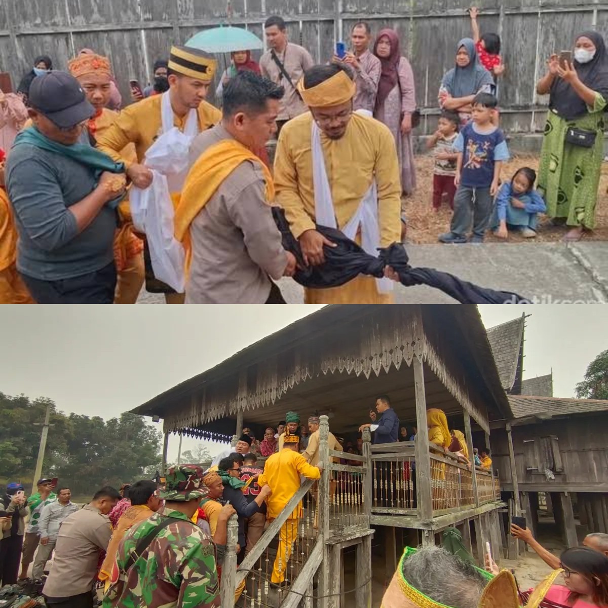 Meriam Beranak Dimandikan, Ritual Adat Memohon Turunnya Hujan