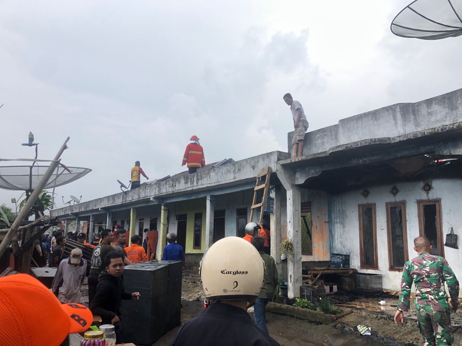 Bedeng 9 Pintu Dusun Keban Agung Pagaralam Nyaris Ludes Dijilat Si Jago Merah