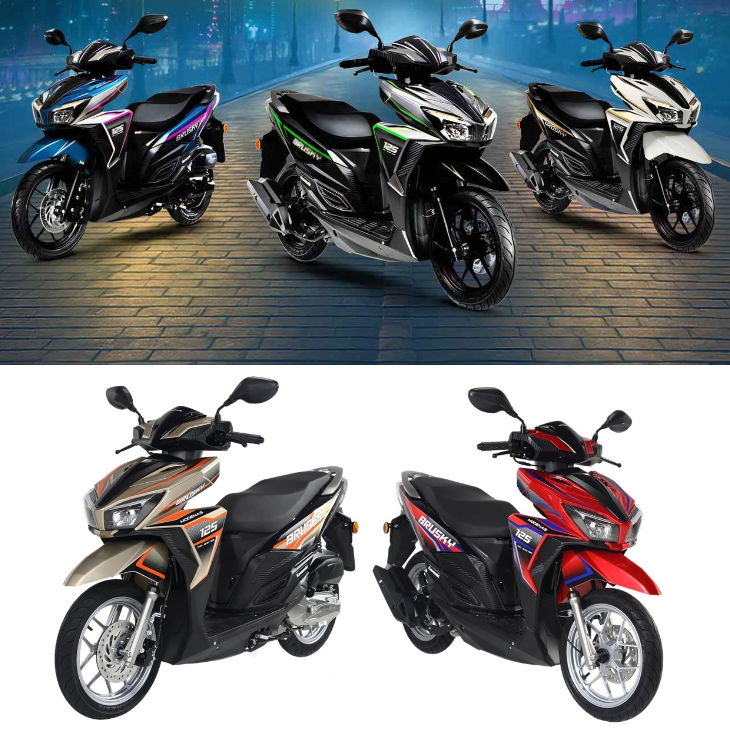 Kawasaki Bikin Kejutan! Matic Brusky 125 Resmi Meluncur, Siap Guncang Pasar Skutik Global