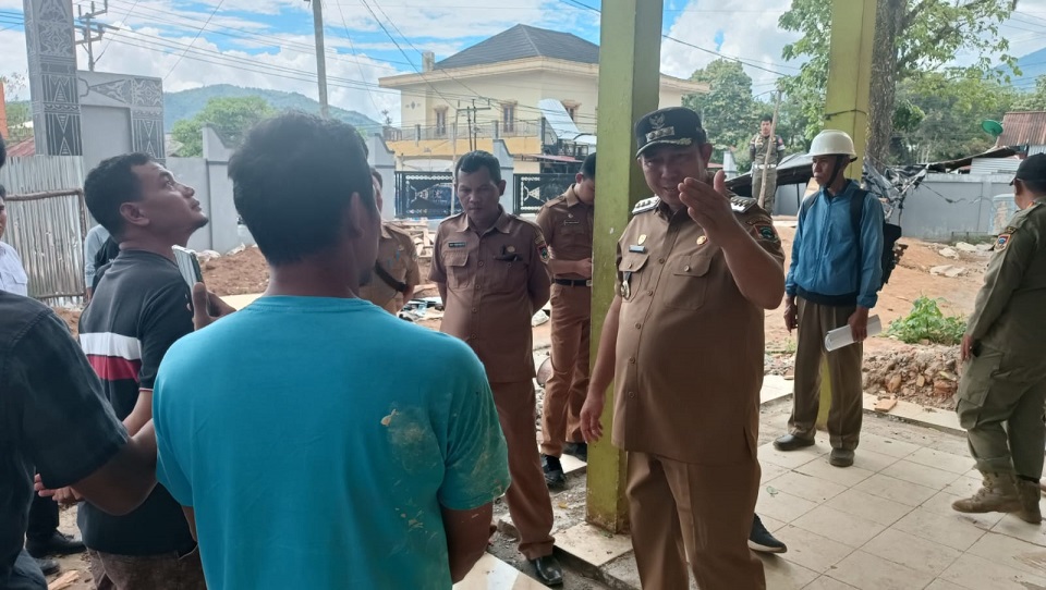 Pastikan Pembangunan Tepat Sasaran, Waliko Tinjau Rehabilitasi Pasar Nendagung