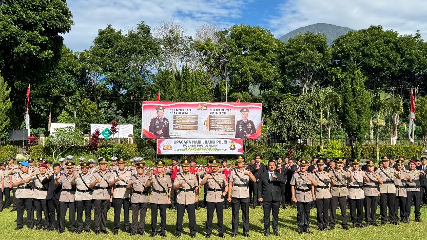 Pimpin Upacara Hari Juang Polri, Kapolres : Momentum Pengabdian Kepada Bangsa dan Masyarakat