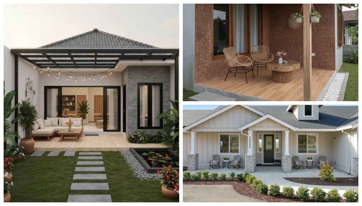 10 Desain Teras Rumah Rustic Kecil Tapi Hangat, Sederhana Tapi Estetik dan Bikin Betah Nongkrong