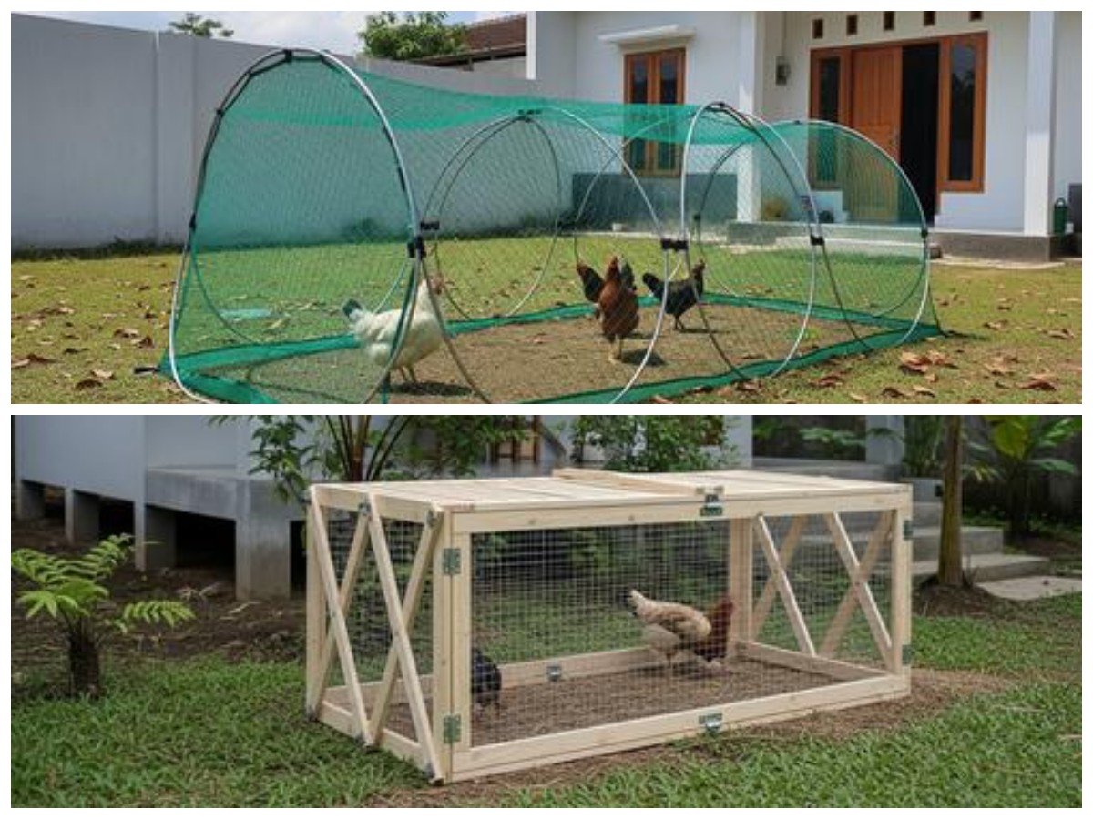 Praktis dan Hemat Tempat! Begini Cara Membuat Kandang Ayam Portable yang Mudah Dipindahkan