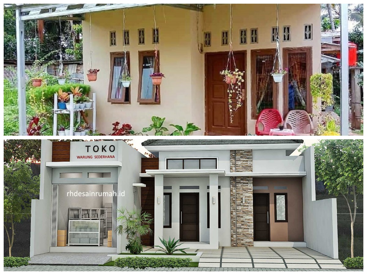 Warna Cat Teras Rumah Kampung yang Simpel tapi Terlihat Elegan