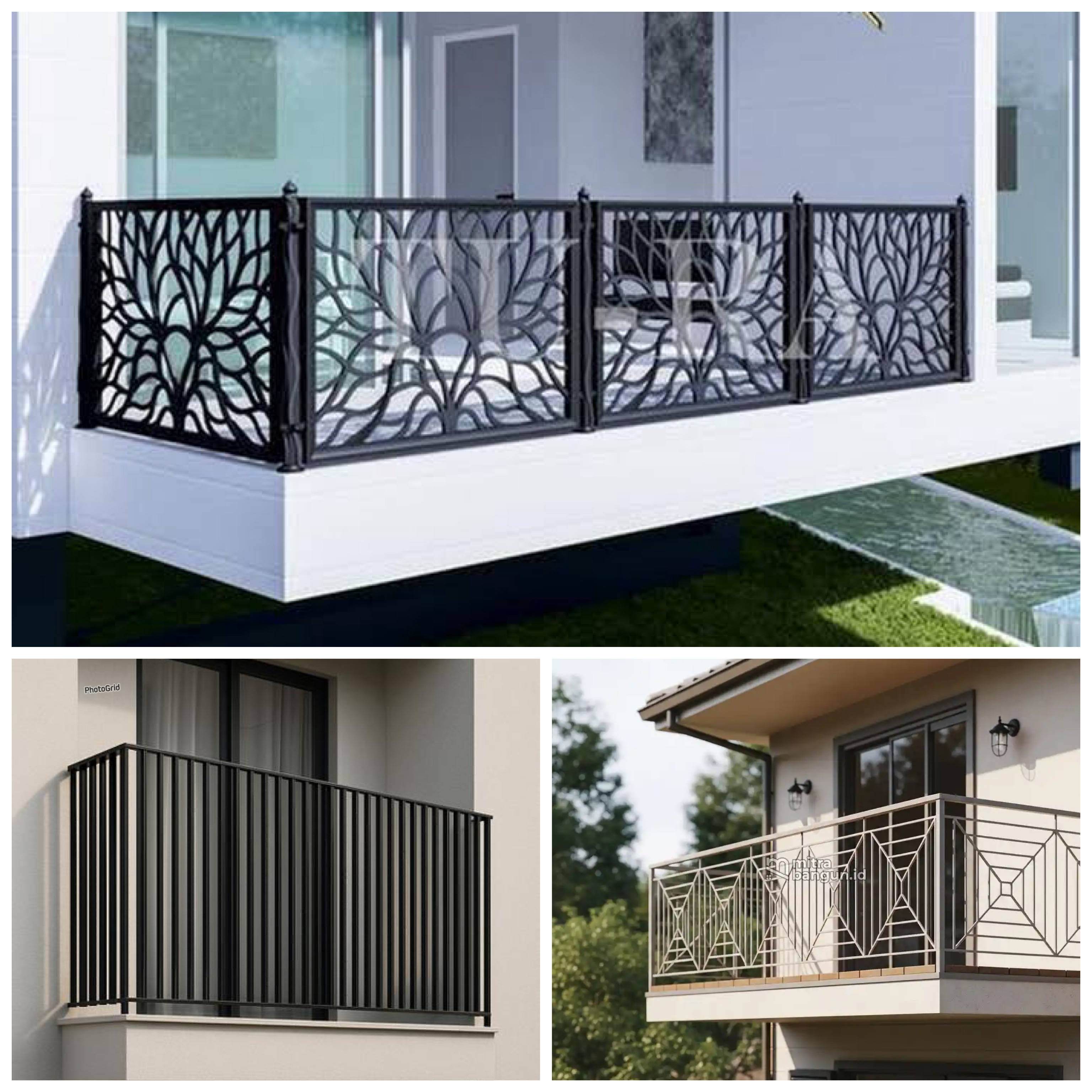 Inspirasi Desain Pagar Balkon Lantai 2 Modern yang Bikin Tampilan Rumah Makin Mewah!