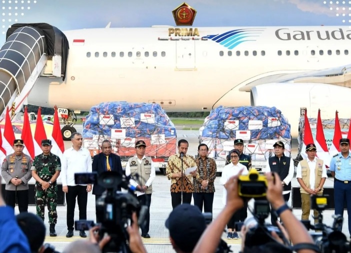 Panglima TNI Dampingi Presiden RI Kirim Bantuan Kemanusiaan, ke Papua Nugini dan Afghanistan