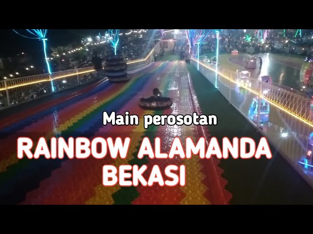 Rainbow Alamanda Bekasi, Kelap Kelip Gemerlap Lampu Warna Warni Bikin Taman Keluarga Ini Makin Hits