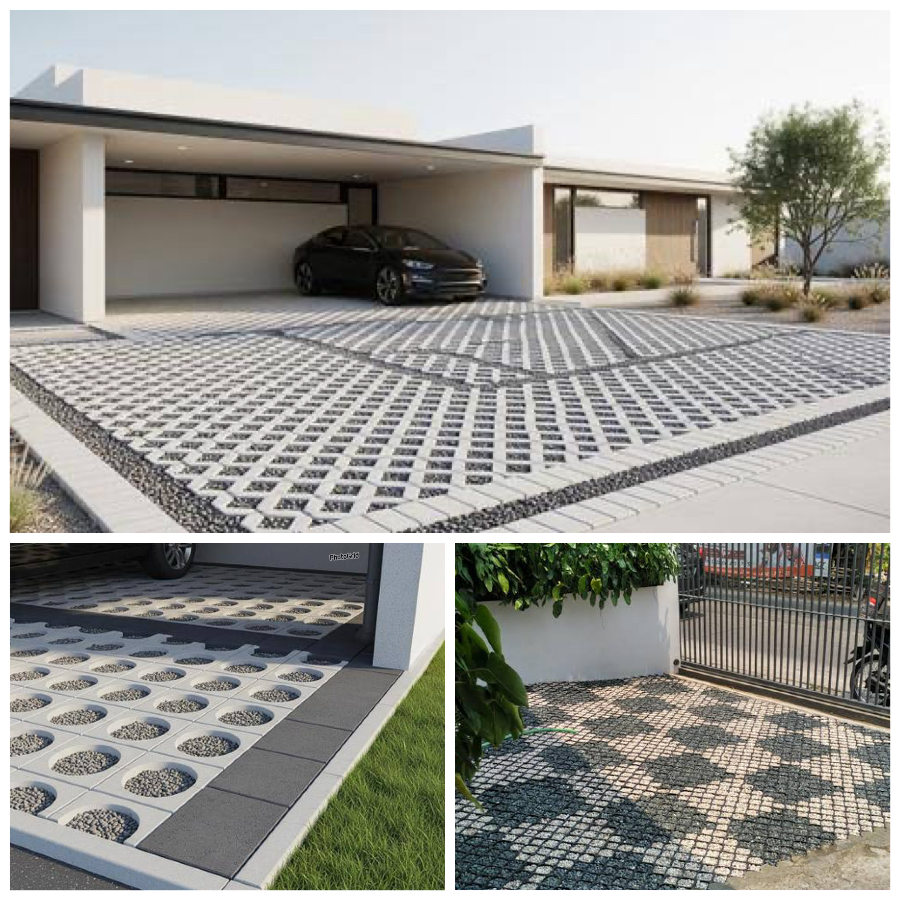 Carport Bebas Genangan! 4 Paving Block Penyerap Air yang Kuat dan Ramah Lingkungan!