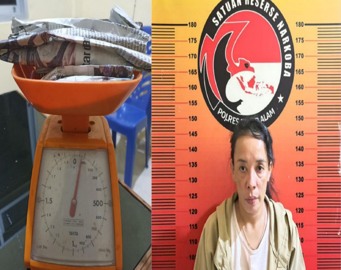 Wanita Ini Gagal Transaksi Narkoba, Polisi Amankan 7 Paket Ganja Siap Edar