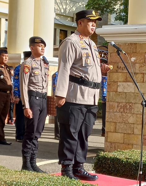 AKBP Erwin Irawan Irup Apel Gabungan, Ini Pesan Kepada ASN dan Masyarakat