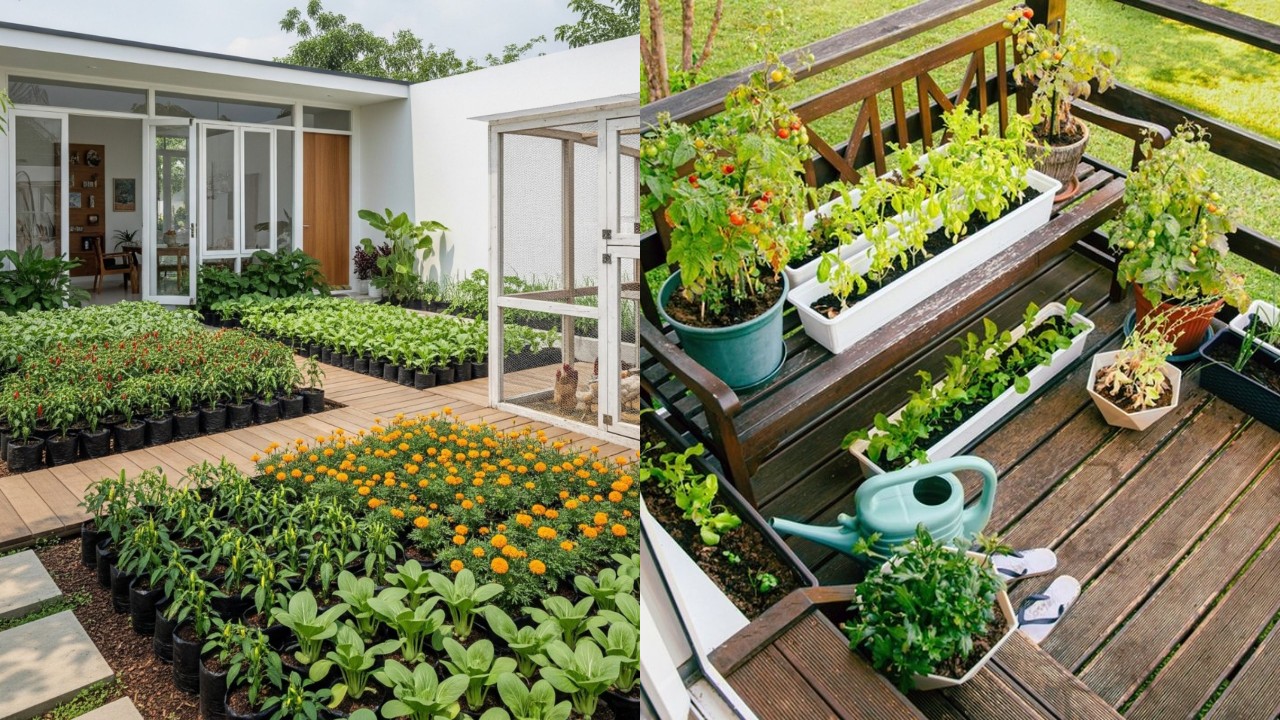 Inspirasi Kebun Sayur Mini di Halaman Rumah yang Cantik, Sehat & Estetik!