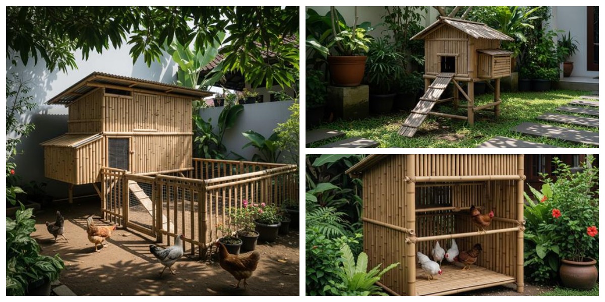 Praktis dan Ekonomis, 9 Kandang Ayam Minimalis dari Bambu Bekas untuk Lahan Terbatas