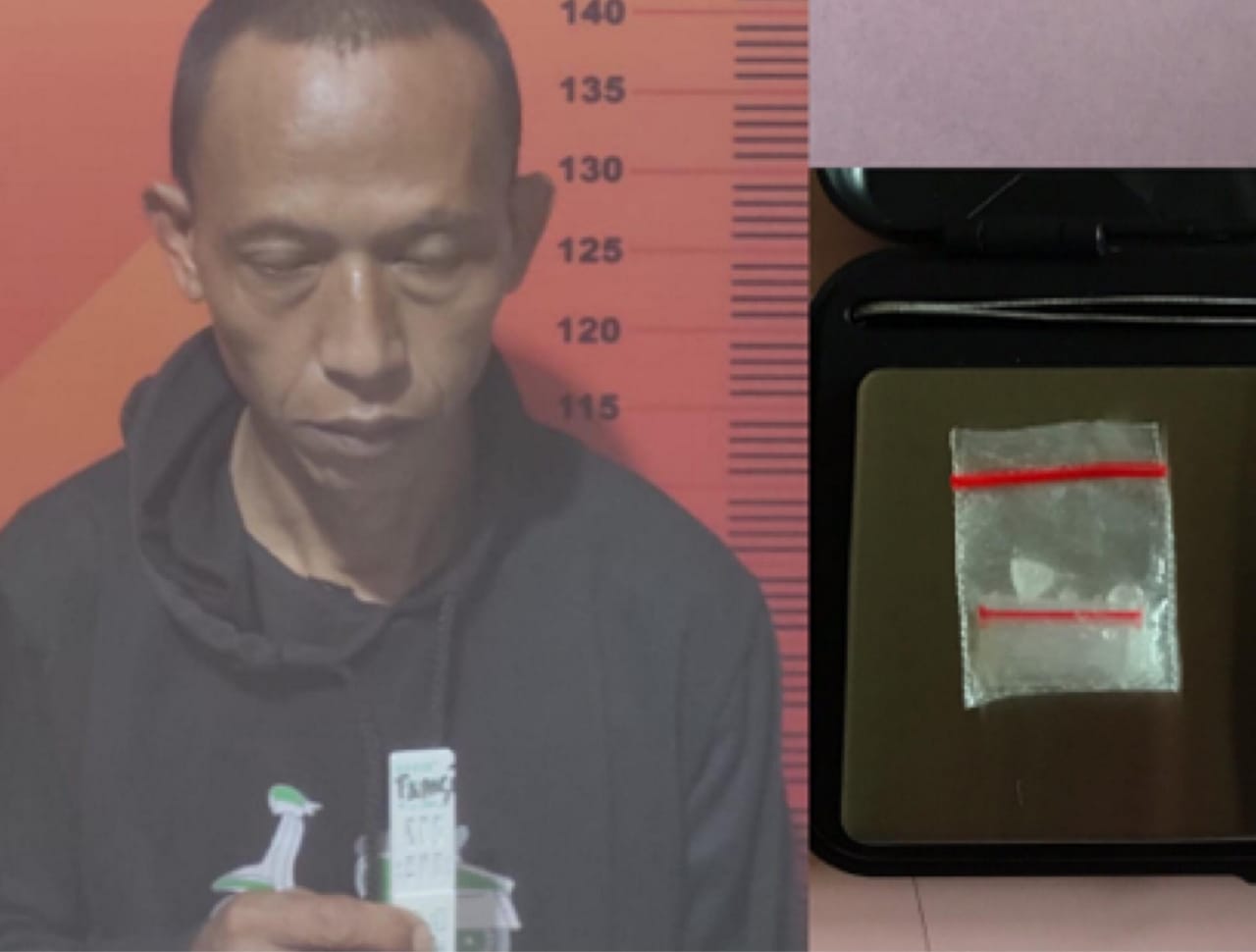 Tamzili Digelandang Satres Narkoba Simpan Sepaket Sabu di Saku Celana