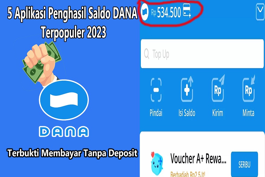 Menghasilkan Uang Tambahan dengan 5 Aplikasi Penghasil Saldo DANA Gratis di Tahun 2023, Ayo Buktikan!