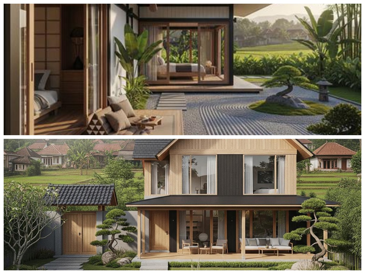 7 Inspirasi Rumah Japandi Minimalis dengan Teras Kecil yang Adem dan Estetik