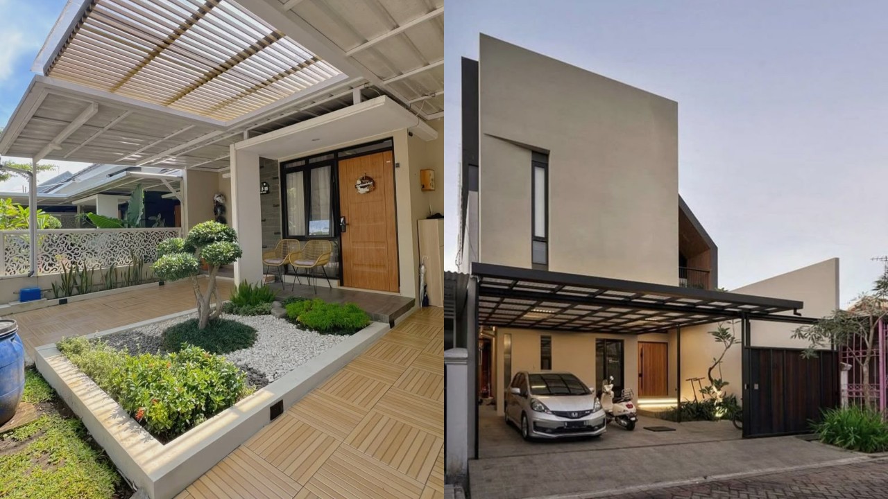 Desain Carport Minimalis Hemat Lahan, Tampilan Tetap Lega dan Modern!