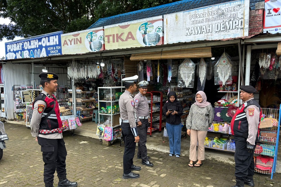 Patroli Perintis Presisi Jaga Kondusifitas Kawasan Wisata di Pagar Alam