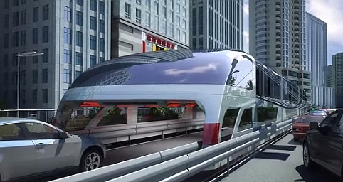 Membuka Jalan Menuju Masa Depan, Ini Dia Transit Elevated Bus (TEB) dari China Yang Lagi Viral