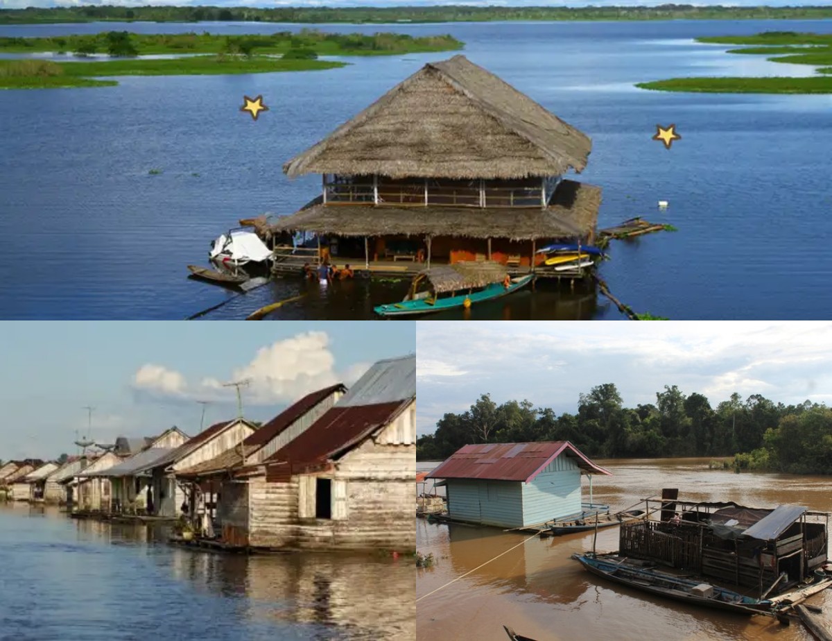 Sejarah Rumah Apung Tradisional: Semakin Langka Seiring Perkembangan Zaman, Apakah akan Terancam Punah!