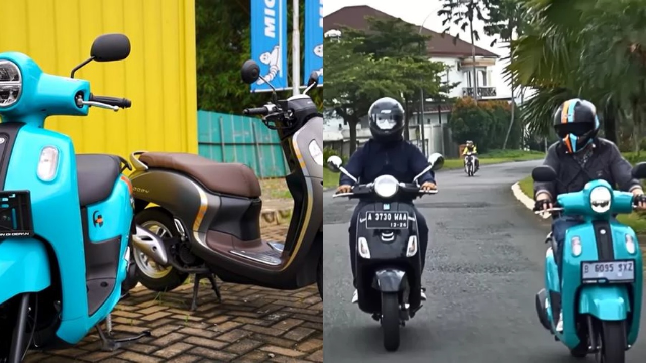 Honda Scoopy vs Yamaha Fazzio, Ingin  Beli Skutik Retro Modern Terbaik dengan Budget 21 Juta? Cek Spesifikasin