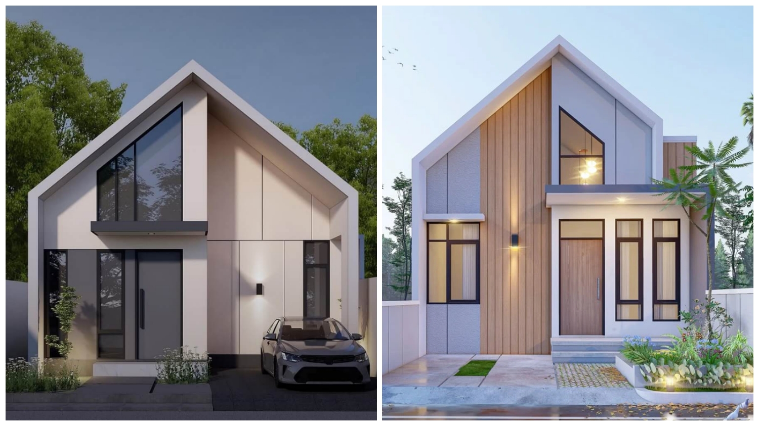 5 Desain Fasad Rumah Scandinavian 1 Lantai Aesthetic yang Jadi Tren di 2026