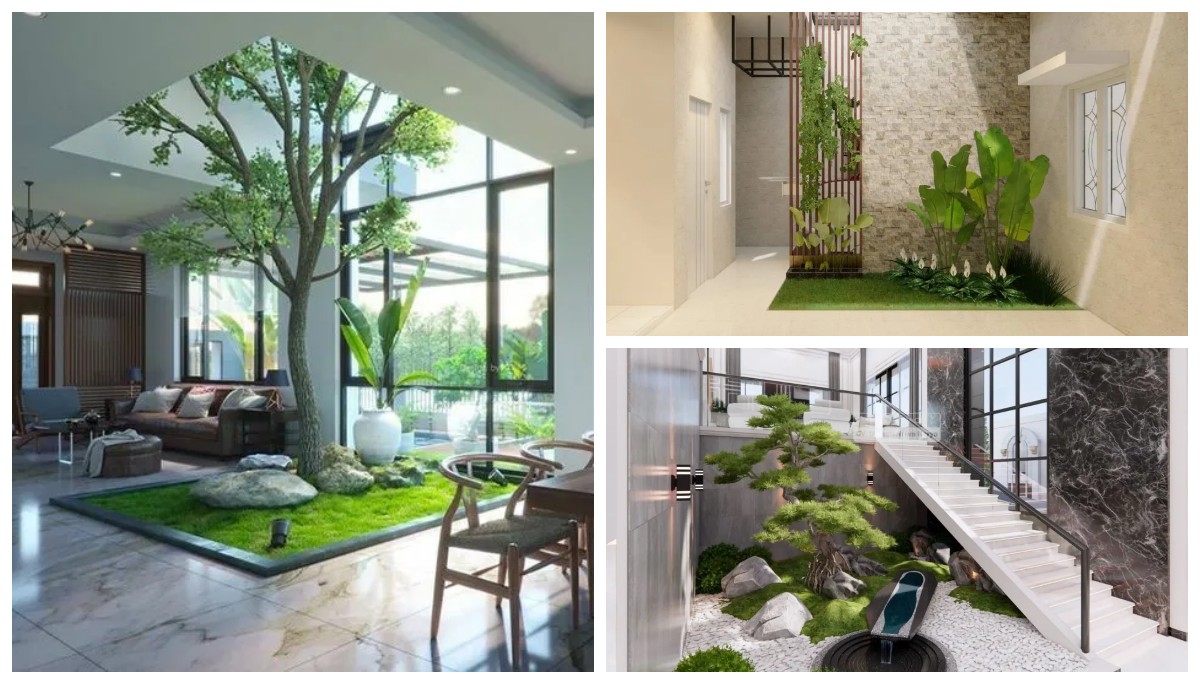 Inspirasi Taman Dalam Rumah Dekat Ruang Keluarga, Hunian Lebih Segar dan Nyaman!